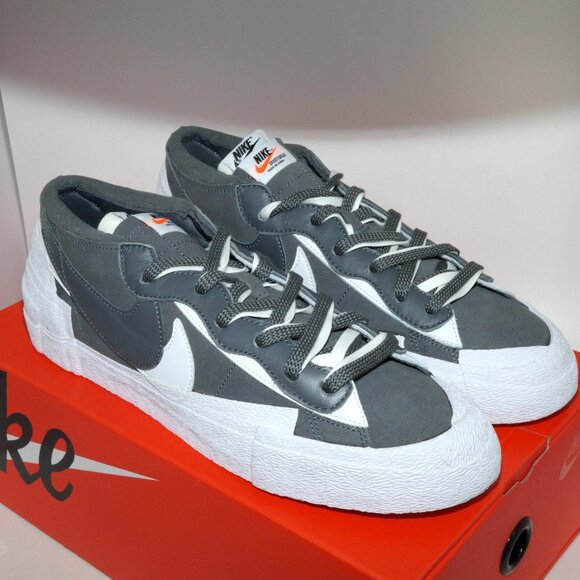 Nike x Sacai Blazer Low Iron Grey DD1877-002 Mens US 11 Brand New - Picture 8 of 11